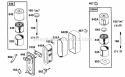 Air Cleaner Assys Diagram and Parts List for 254422-0535-01  Briggs and Stratton Engine